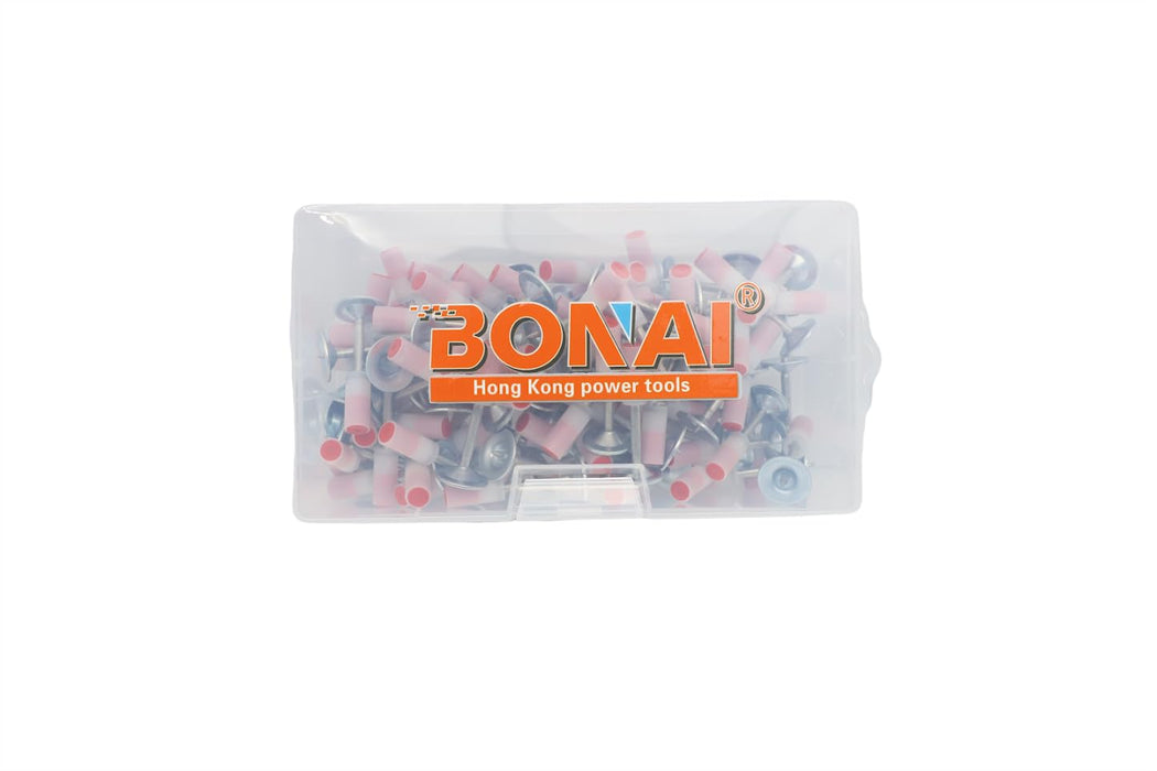 100 Pcs Round Nails for Mini Steel Nails Guns 7.3 mm Nail Gun Nail Hand-Steel Nail Concrete Wall Fastening Cable Duct Fixing Device Nail Gun Accessories