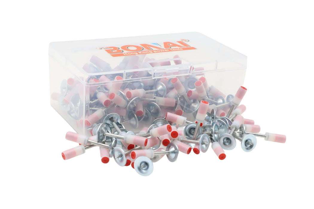 100 Pcs Round Nails for Mini Steel Nails Guns 7.3 mm Nail Gun Nail Hand-Steel Nail Concrete Wall Fastening Cable Duct Fixing Device Nail Gun Accessories