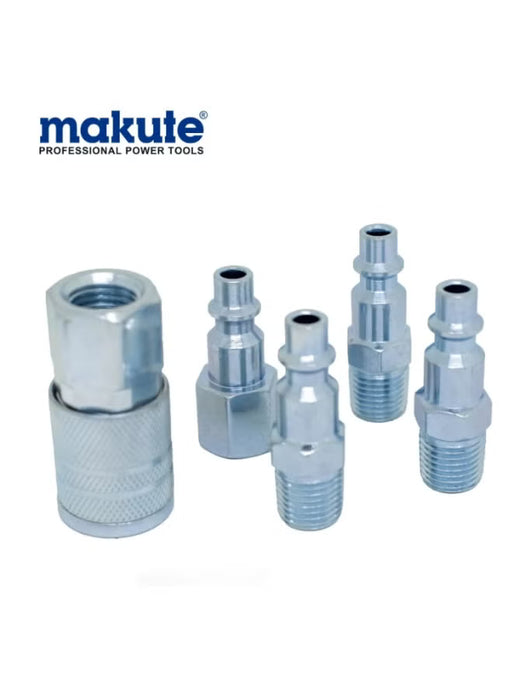 5PCS Air Quick Coupling Set 1/4" Male & Female Connectors for Air Compressor Tools (MKQC01-US)