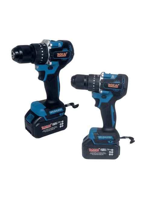 4-in-1 Cordless Brushless Power Tool Set with Drill, Impact Wrench, Hammer Drill, Grinder (BN-HK47)