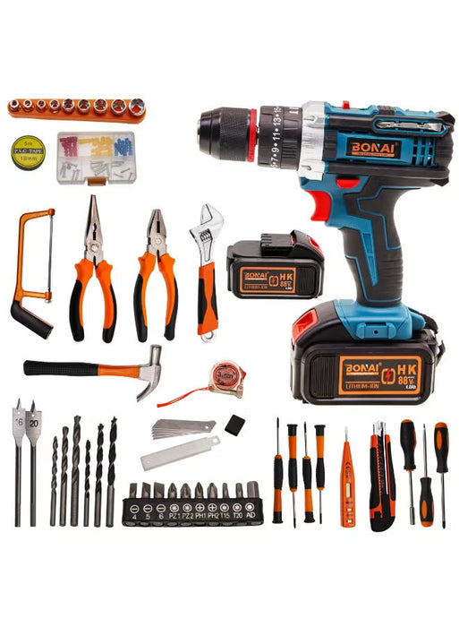 Cordless Lithium Battery Drill Tool Kit (BN-HK115)