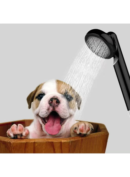 Portable USB Rechargeable Camping Shower with Submersible Pump, Handheld Shower Head, Hose, Hook & Suction Cup for Outdoor Travel Car Wash Pet Bath ( Model JP-2003)