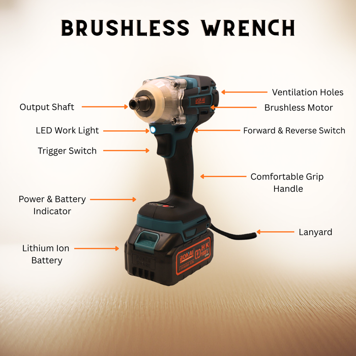 Bonai Cordless Impact Wrench (BN-HK139)