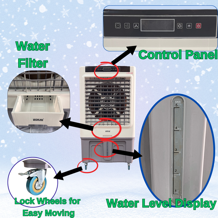 Portable Air Cooler with Remote