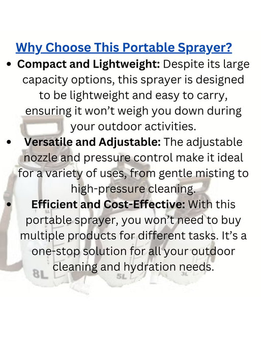 Portable Garden & Camping Water Sprayer