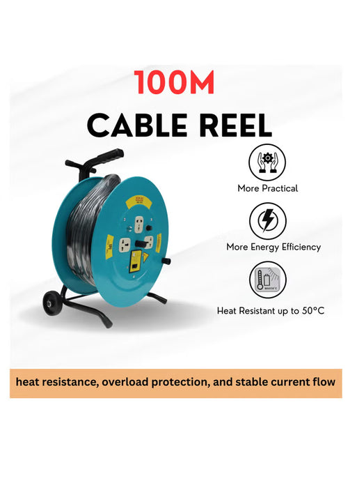 Heavy Duty Cable Reel  100m  (BN-HK95)