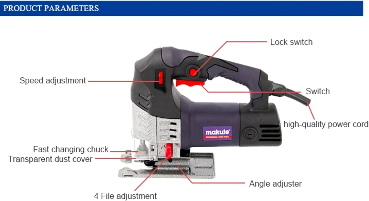 Makute 500W Electric Jigsaw (JS015)