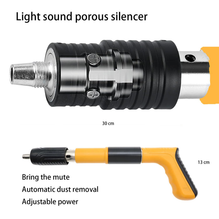 Neo Power Nail Wall Fastening Tool High-pressure Nail-Gun Manual Steel Nail-Gun Strength Adjustable for Home DIY Woodworking Cement Wall