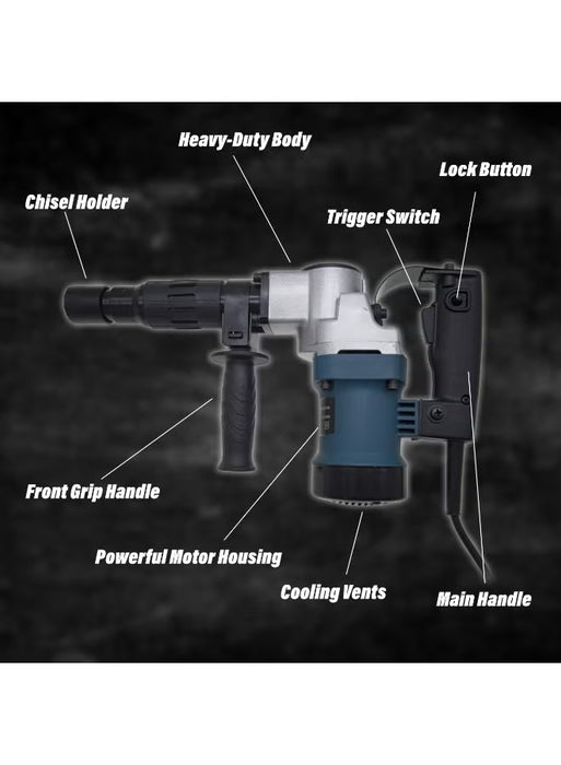 Electric Demolition Hammer 2200W Heavy Duty(BN-HK96)