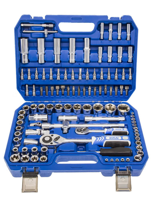 108-Piece 1/4" & 1/2" Drive Socket Wrench Set (BN-HK78)