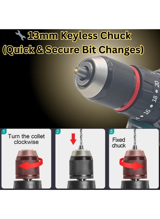 Cordless Brushless Impact Drill 88VF Waterproof (BN-HK68)