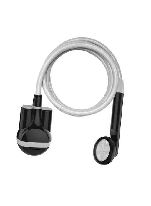 Portable USB Rechargeable Camping Shower with Submersible Pump, Handheld Shower Head, Hose, Hook & Suction Cup for Outdoor Travel Car Wash Pet Bath ( Model JP-2003)