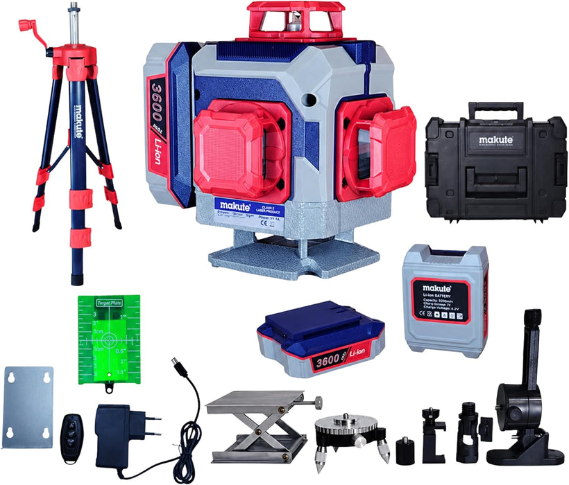 makute 4D 16-Line Green Beam Laser Level (CLL112-16J)