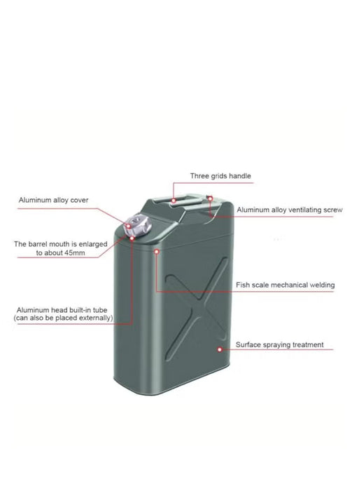 Metal Fuel Can with Flexible Spout 10L/15L/20L