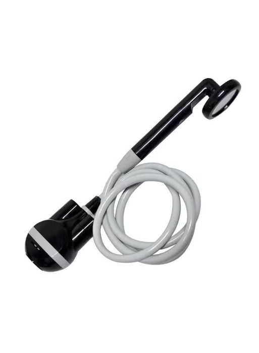 Portable USB Rechargeable Camping Shower with Submersible Pump, Handheld Shower Head, Hose, Hook & Suction Cup for Outdoor Travel Car Wash Pet Bath ( Model JP-2003)