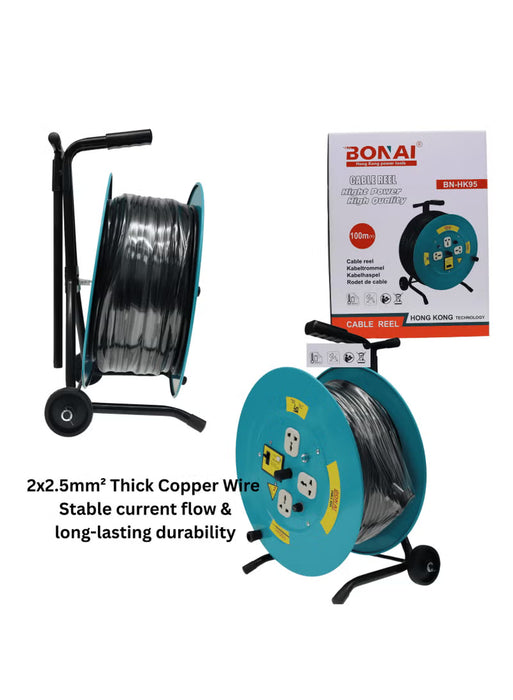 Heavy Duty Cable Reel  100m  (BN-HK95)
