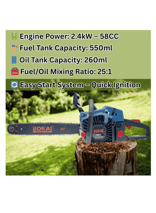 Gasoline Chainsaw 20-Inch (BN-HK66-20)