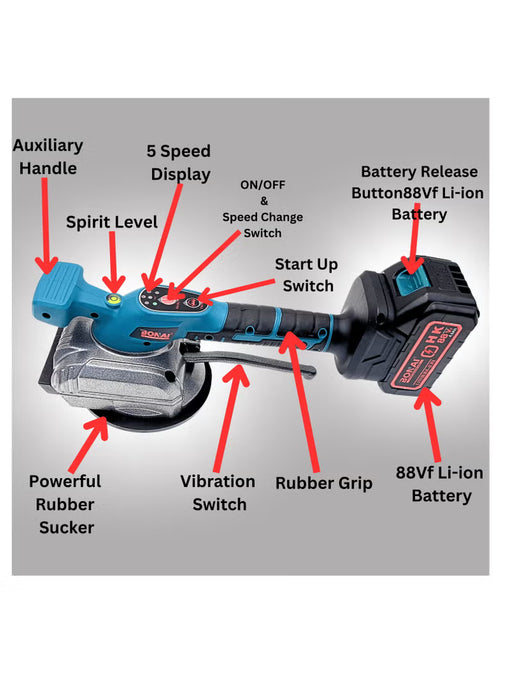Cordless Tile Vibrator | Tile Laying Machine 88VF (BN-CD0013)