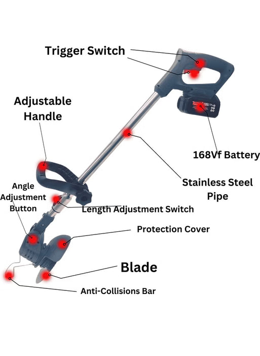Cordless Grass Trimmer, 168Vf (BN-HK042)