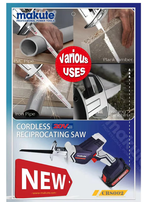 Cordless Reciprocating Saw Versatile