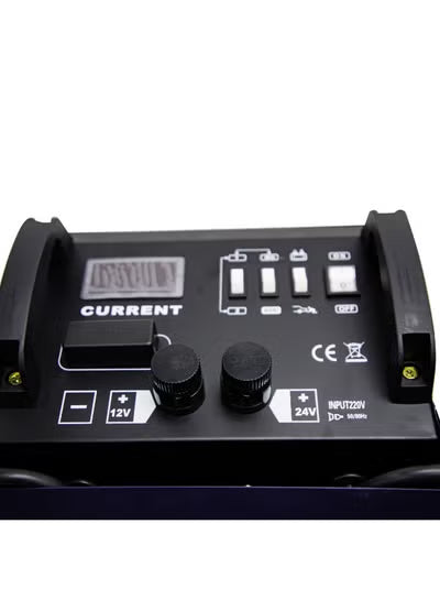 Professional Battery Charger & Engine Starter 12V/24V, 50A Fast Charging, 400A Boost Start for Cars & Trucks, Heavy Duty Workshop Use, (DFC-450)