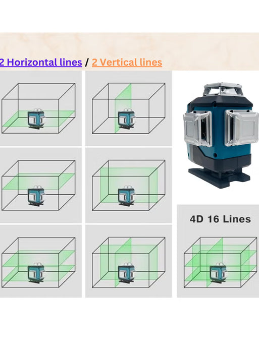 4D Green Beam Laser Level (BN-026L)